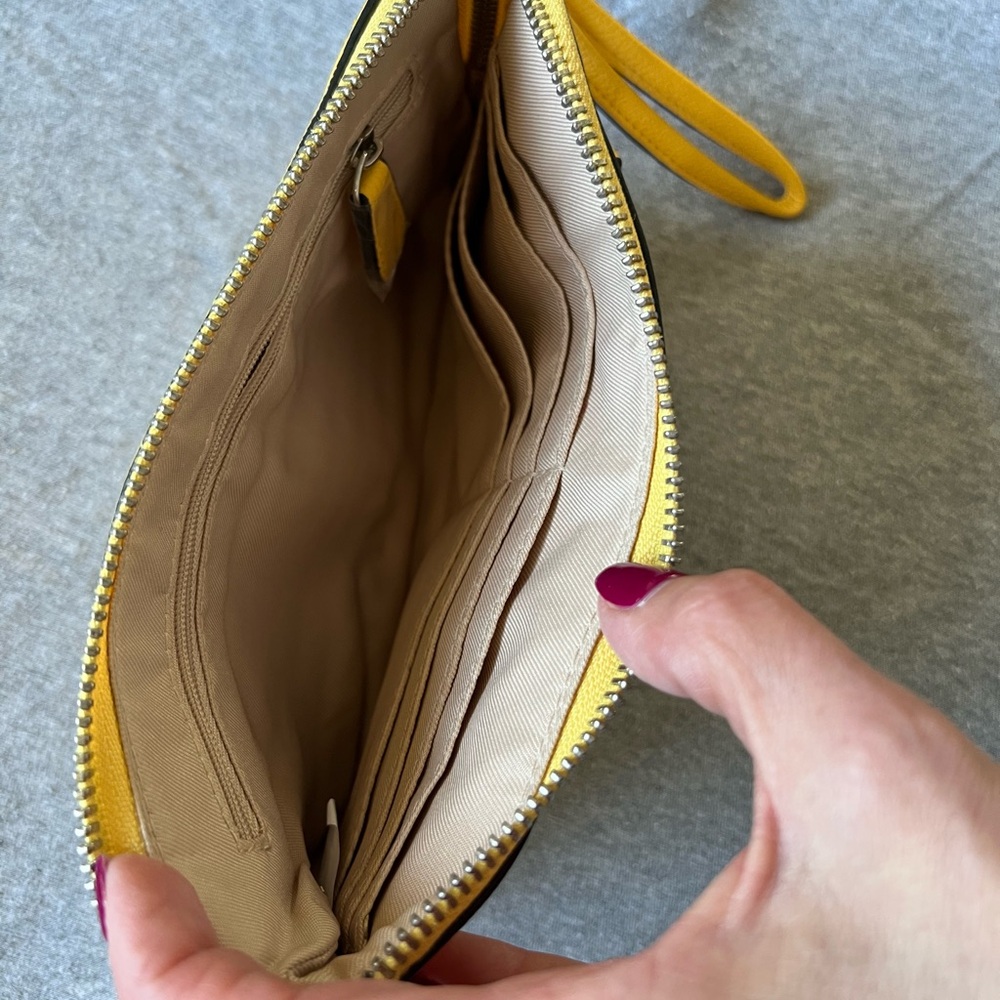 Dana Buchman Vibrant Yellow Wristlet - Picture 6 of 6